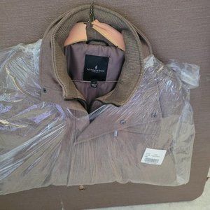 New London Fog Men's Wool Jacket in Toast Color, Size Large